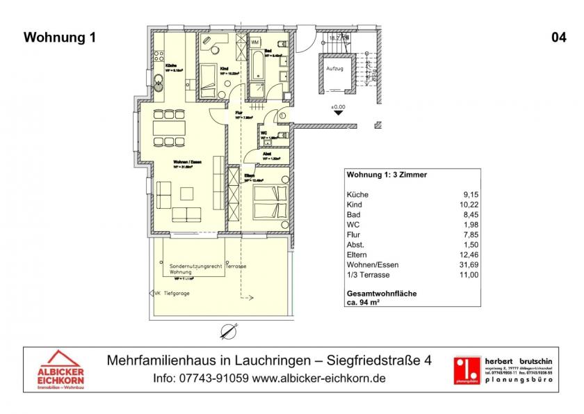 Wohnung kaufen Lauchringen max 59u52mpbrdeu