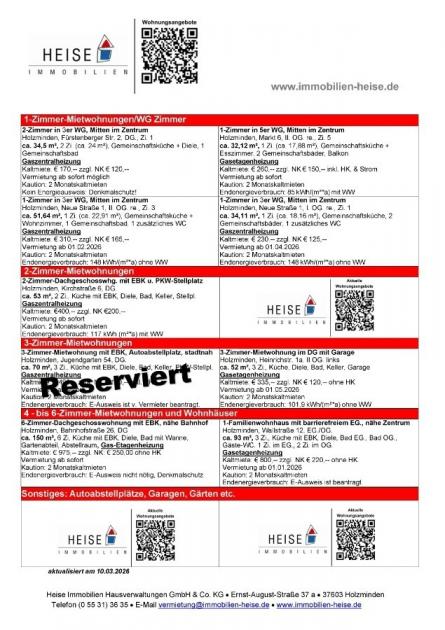 Wohnung mieten Holzminden max pzmo31ckezum